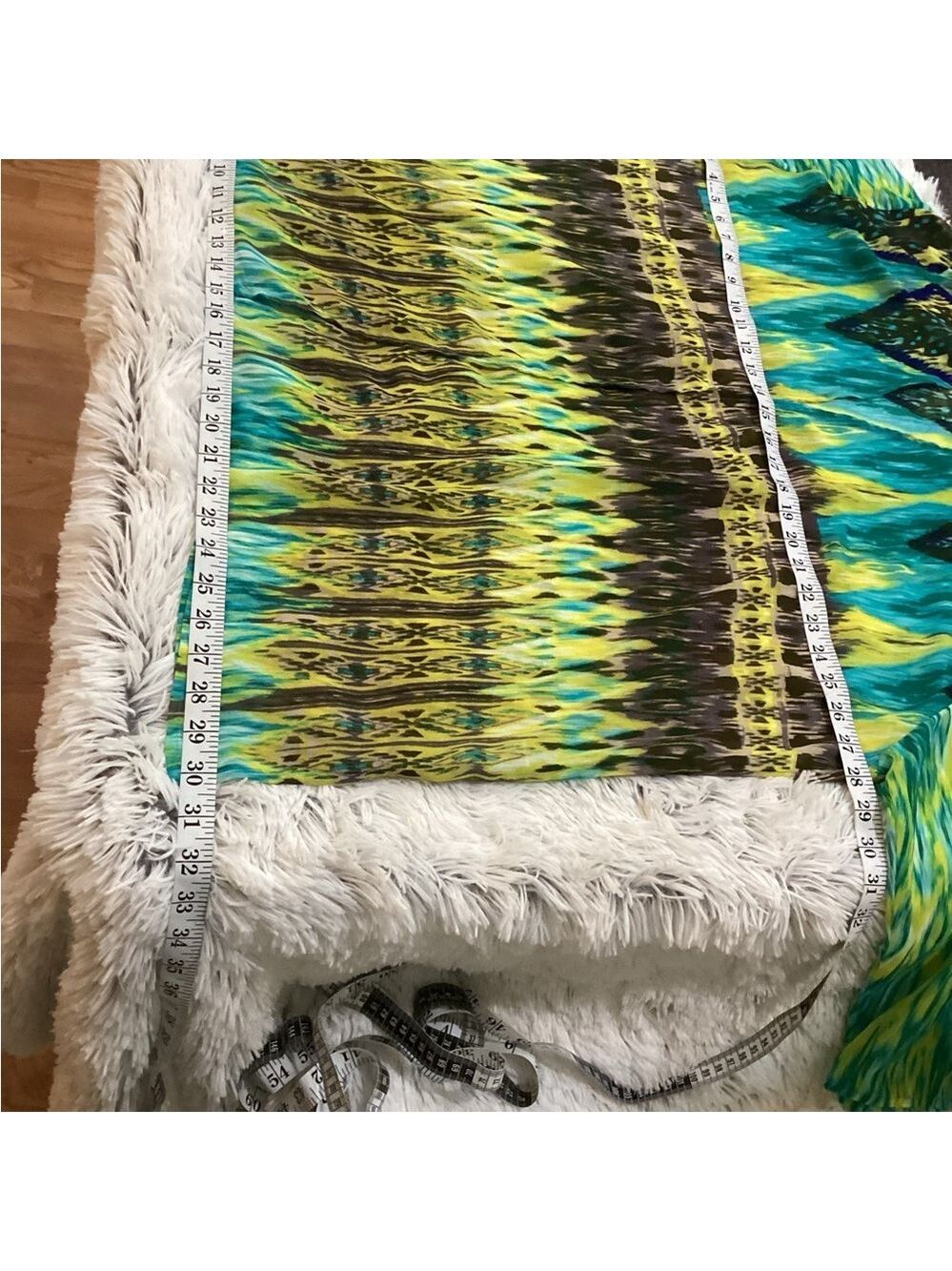 Kim Rogers Woman Multicolor Ikat Print semi sheer kimono 3X - Picture 4 of 11